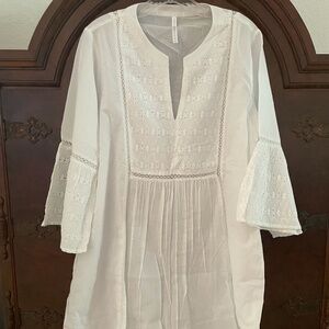 RockFlowerPaper  Large White SunDress/coverup